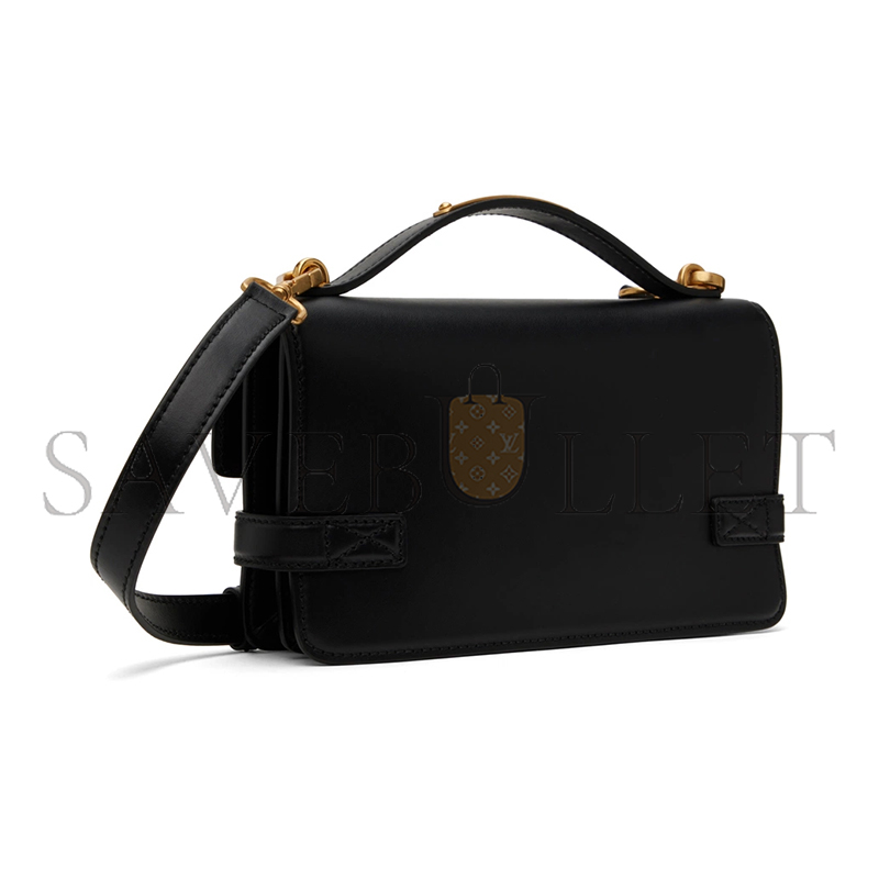BALMAIN BLACK B-BUZZ 24 BAG EN0DA828LPIS0P (24*14*7.5cm)